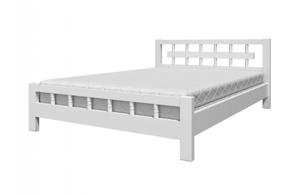 Кровать Натали-5 1200 Белый античный