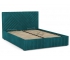 Кровать Гамма 1400 с основанием велюр тенерифе изумруд