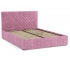 Кровать Гамма 1600 с основанием велюр тенерифе розовый