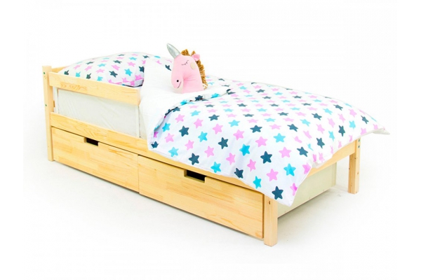 Кровать Svogen classic с ящиками и бортиком без покрытия