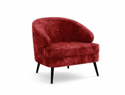 Кресло для отдыха Марсель микровелюр фреска бордо