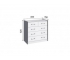 Комод Риберо графит серый/белый снег