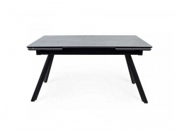 Стол раздвижной Атлант 1600 мрамор серый/черный муар