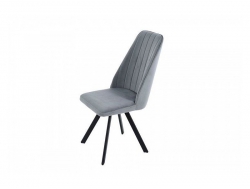 Стул Монако светло-серый/муар черный 4 шт